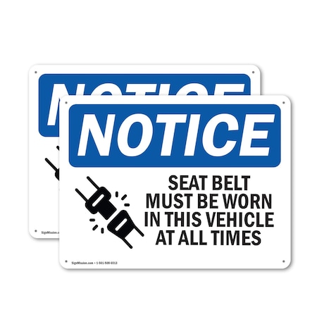 Signmission 18 in Height, 24 in Width, Aluminum, Rectangle OS-2PACK-NS-A-1824-L-16545